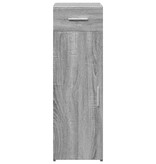 VidaXL Dressoir 30x42,5x93 cm bewerkt hout grijs sonoma eikenkleurig