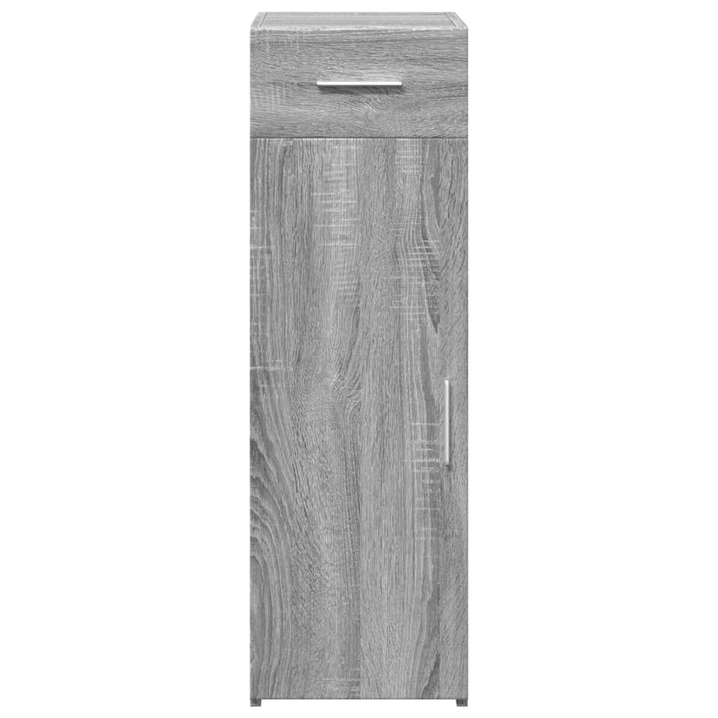 VidaXL Dressoir 30x42,5x93 cm bewerkt hout grijs sonoma eikenkleurig