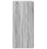 VidaXL Dressoir 30x42,5x93 cm bewerkt hout grijs sonoma eikenkleurig