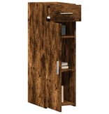 VidaXL Dressoir 30x42,5x93 cm bewerkt hout gerookt eikenkleurig