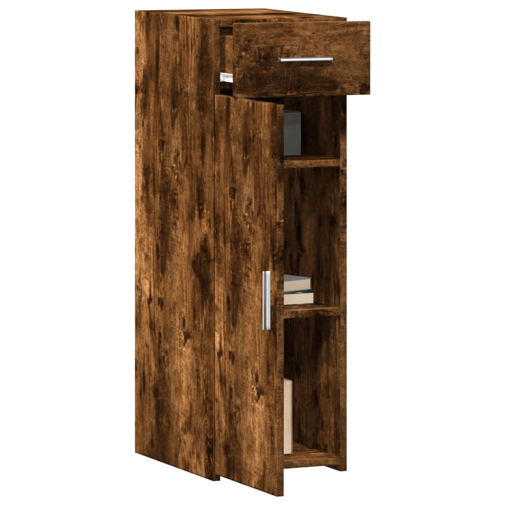 VidaXL Dressoir 30x42,5x93 cm bewerkt hout gerookt eikenkleurig