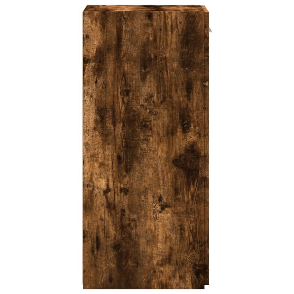 VidaXL Dressoir 30x42,5x93 cm bewerkt hout gerookt eikenkleurig