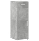 VidaXL Dressoir 30x42,5x93 cm bewerkt hout betongrijs