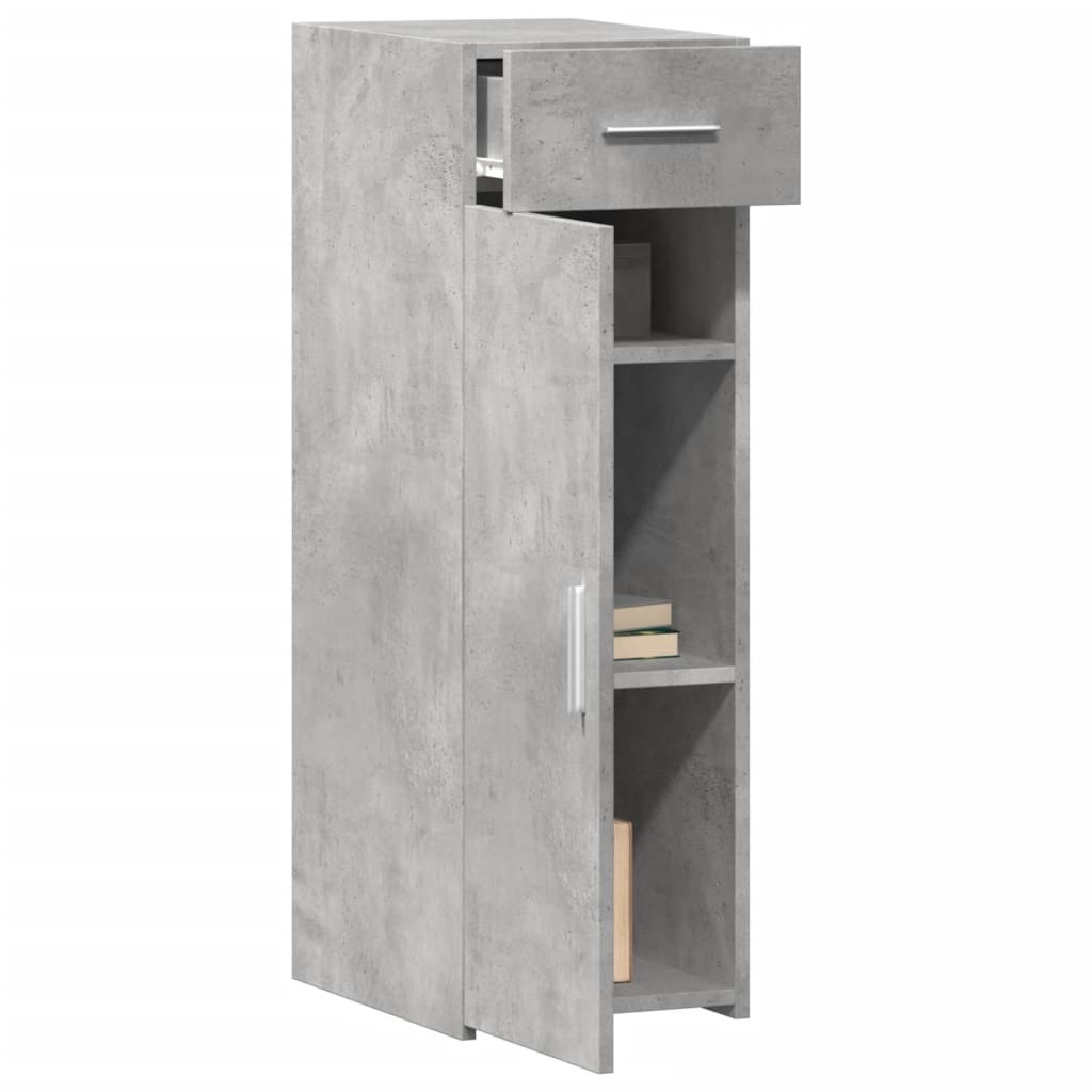 VidaXL Dressoir 30x42,5x93 cm bewerkt hout betongrijs