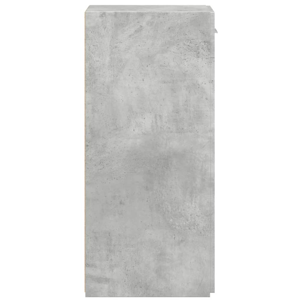 VidaXL Dressoir 30x42,5x93 cm bewerkt hout betongrijs
