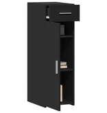 VidaXL Dressoir 30x42,5x93 cm bewerkt hout zwart