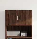 VidaXL Wandkast 70x42,5x40 cm bewerkt hout bruin eikenkleur