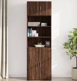 VidaXL Wandkast 70x42,5x40 cm bewerkt hout bruin eikenkleur