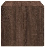 VidaXL Wandkast 70x42,5x40 cm bewerkt hout bruin eikenkleur