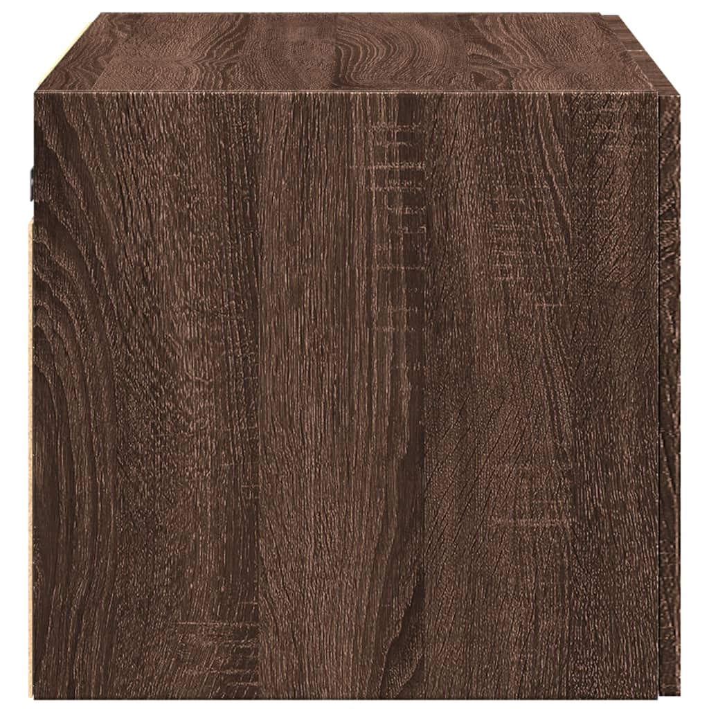 VidaXL Wandkast 70x42,5x40 cm bewerkt hout bruin eikenkleur