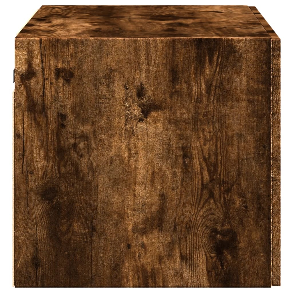 VidaXL Wandkast 70x42,5x40 cm bewerkt hout gerookt eikenkleurig