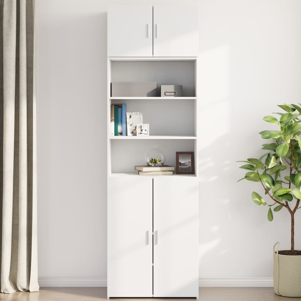 VidaXL Wandkast 70x42,5x40 cm bewerkt hout wit