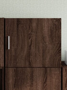 VidaXL Wandkast 45x42,5x40 cm bewerkt hout bruin eikenkleurig