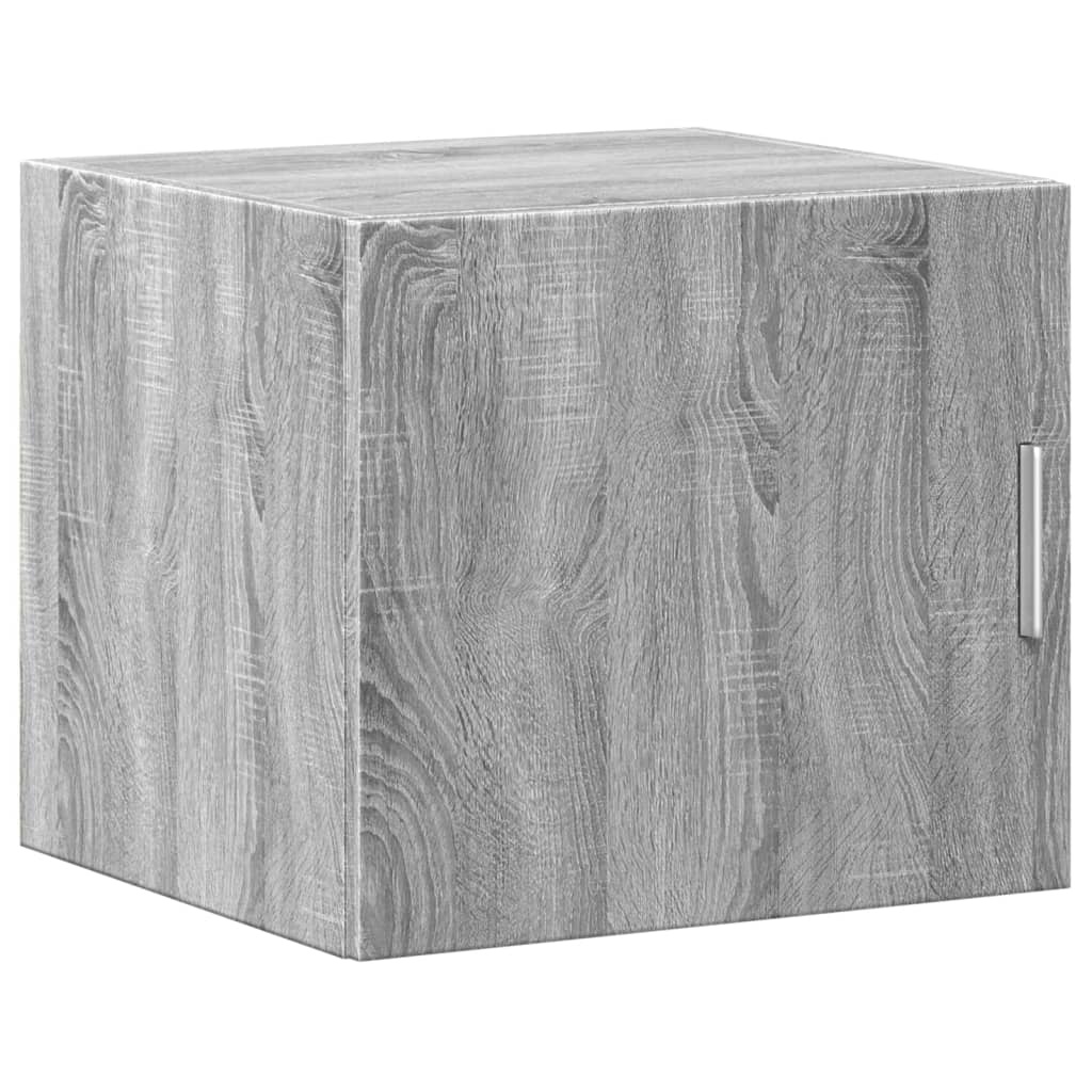 vidaXL Wandkast 45x42,5x40 cm bewerkt hout grijs sonoma eikenkleurig