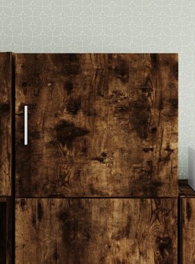 VidaXL Wandkast 45x42,5x40 cm bewerkt hout gerookt eikenkleurig