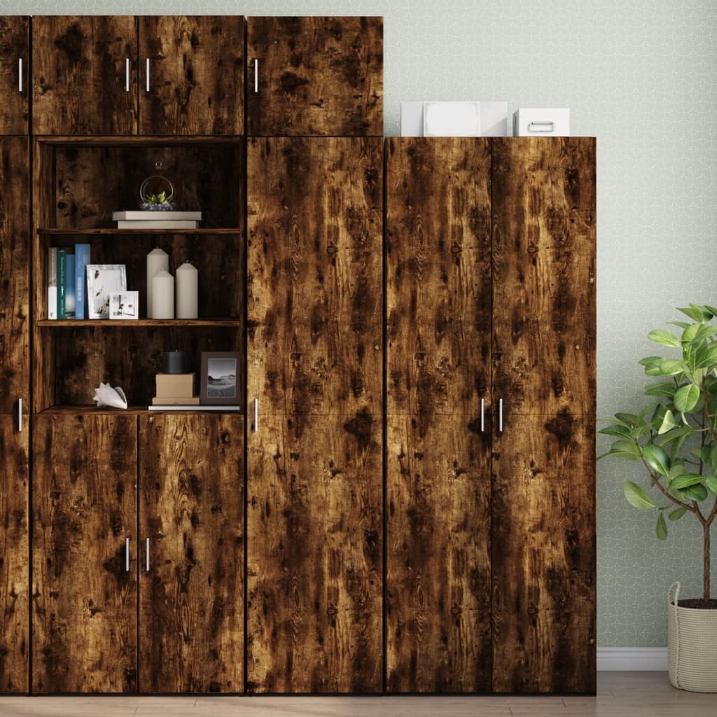 VidaXL Wandkast 45x42,5x40 cm bewerkt hout gerookt eikenkleurig