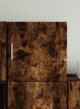 VidaXL Wandkast 40x42,5x40 cm bewerkt hout gerookt eikenkleurig