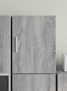 VidaXL Wandkast 30x42,5x40 cm bewerkt hout grijs sonoma eikenkleurig
