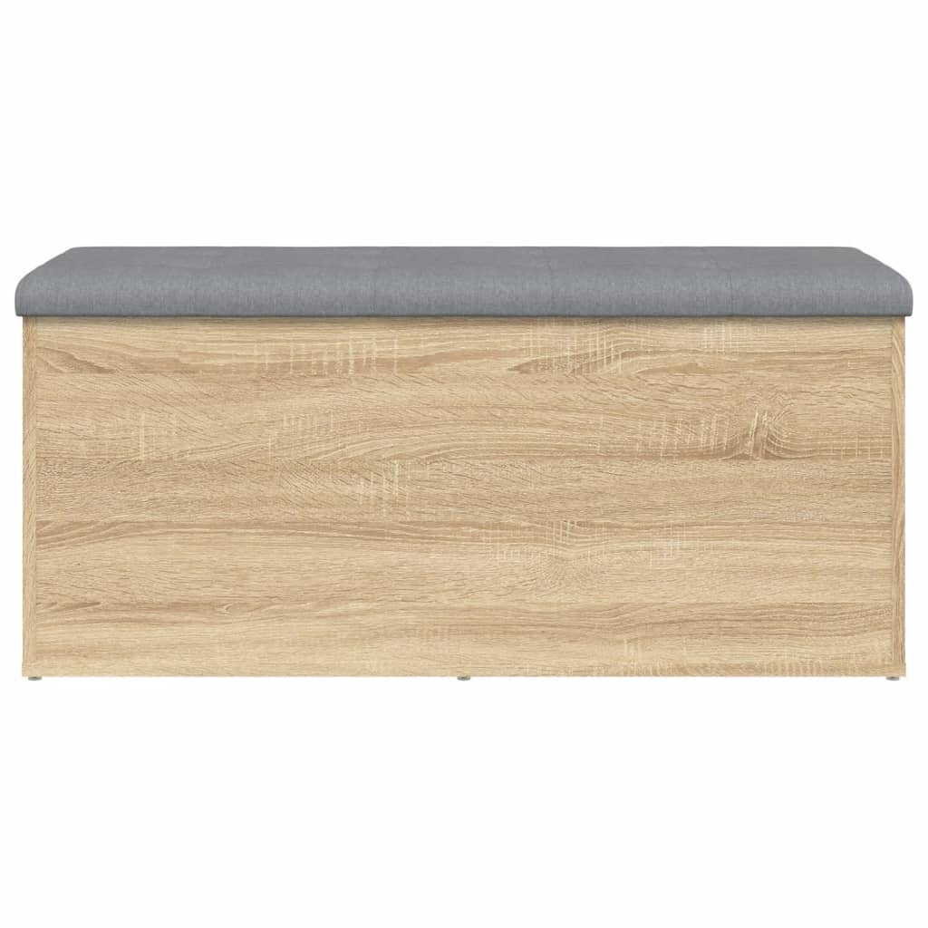 vidaXL Opbergbankje 102x42x45 cm bewerkt hout sonoma eikenkleurig