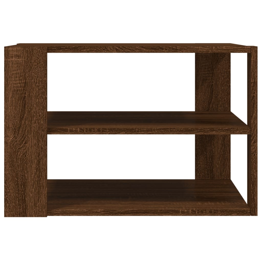 VidaXL Salontafel 59,5x59,5x40 cm bewerkt hout bruin eikenkleurig