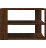 VidaXL Salontafel 59,5x59,5x40 cm bewerkt hout bruin eikenkleurig
