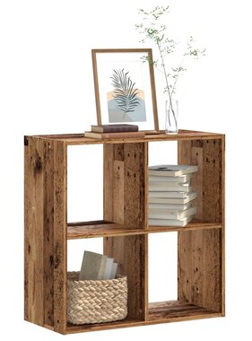 VidaXL Boekenkast 68,5x32x68,5 cm bewerkt hout oud houtkleurig