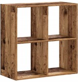 VidaXL Boekenkast 68,5x32x68,5 cm bewerkt hout oud houtkleurig