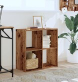 VidaXL Boekenkast 68,5x32x68,5 cm bewerkt hout oud houtkleurig