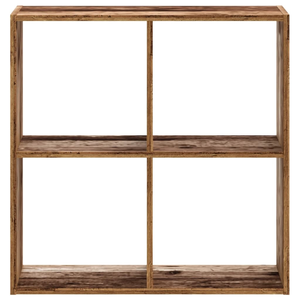 VidaXL Boekenkast 68,5x32x68,5 cm bewerkt hout oud houtkleurig