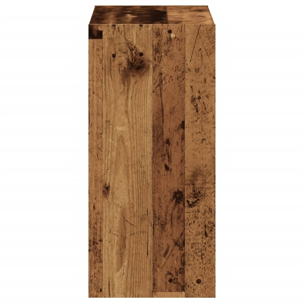 VidaXL Boekenkast 68,5x32x68,5 cm bewerkt hout oud houtkleurig