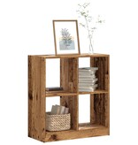VidaXL Boekenkast 68,5x32x75 cm bewerkt hout oud houtkleurig