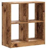 VidaXL Boekenkast 68,5x32x75 cm bewerkt hout oud houtkleurig