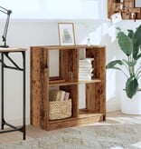 VidaXL Boekenkast 68,5x32x75 cm bewerkt hout oud houtkleurig