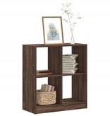 VidaXL Boekenkast 68,5x32x75 cm bewerkt hout bruin eikenkleurig