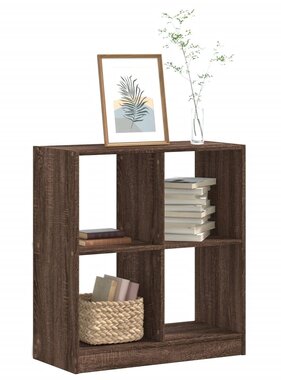 VidaXL Boekenkast 68,5x32x75 cm bewerkt hout bruin eikenkleurig