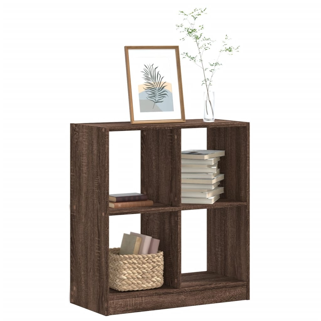 VidaXL Boekenkast 68,5x32x75 cm bewerkt hout bruin eikenkleurig