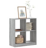 VidaXL Boekenkast 68,5x32x75 cm bewerkt hout grijs sonoma eikenkleurig