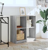 VidaXL Boekenkast 68,5x32x75 cm bewerkt hout grijs sonoma eikenkleurig
