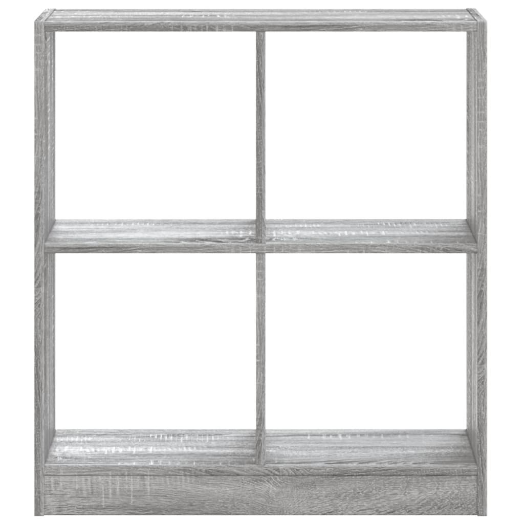 VidaXL Boekenkast 68,5x32x75 cm bewerkt hout grijs sonoma eikenkleurig