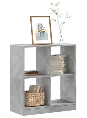 VidaXL Boekenkast 68,5x32x75 cm bewerkt hout betongrijs