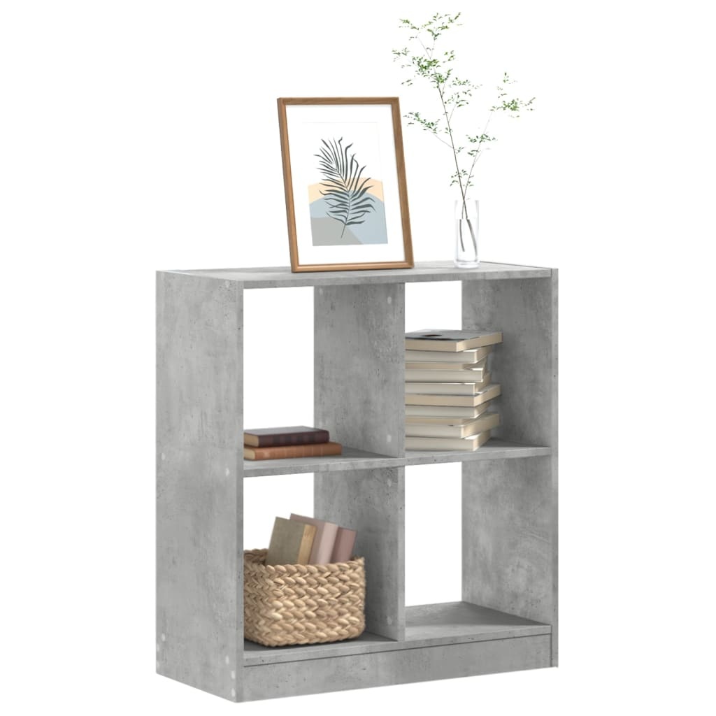 VidaXL Boekenkast 68,5x32x75 cm bewerkt hout betongrijs