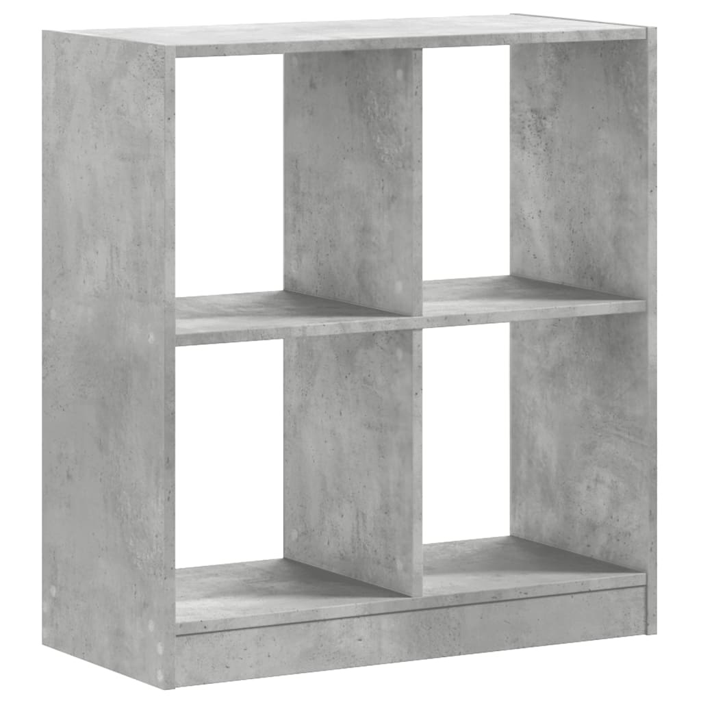 VidaXL Boekenkast 68,5x32x75 cm bewerkt hout betongrijs