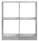 VidaXL Boekenkast 68,5x32x75 cm bewerkt hout betongrijs