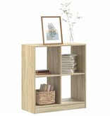 VidaXL Boekenkast 68,5x32x75 cm bewerkt hout sonoma eikenkleurig
