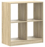 VidaXL Boekenkast 68,5x32x75 cm bewerkt hout sonoma eikenkleurig