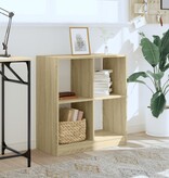 VidaXL Boekenkast 68,5x32x75 cm bewerkt hout sonoma eikenkleurig