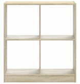 VidaXL Boekenkast 68,5x32x75 cm bewerkt hout sonoma eikenkleurig