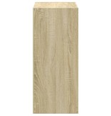 VidaXL Boekenkast 68,5x32x75 cm bewerkt hout sonoma eikenkleurig