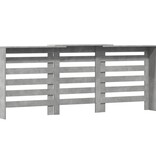 VidaXL Radiatorombouw 205x21,5x83,5 cm bewerkt hout betongrijs