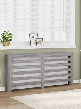 VidaXL Radiatorombouw 175x20x82 cm bewerkt hout grijs sonoma eiken